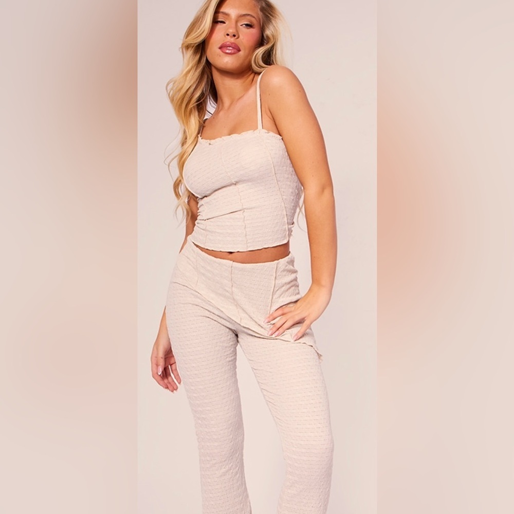 Women's Cream Two Piece  Set - Picture 2 of 10